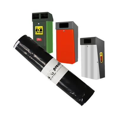 Afvalzak 60 Ltr. 48mu dik (240 stuks) Recycle 80% geperforeerd of ingerold - Afbeelding 2