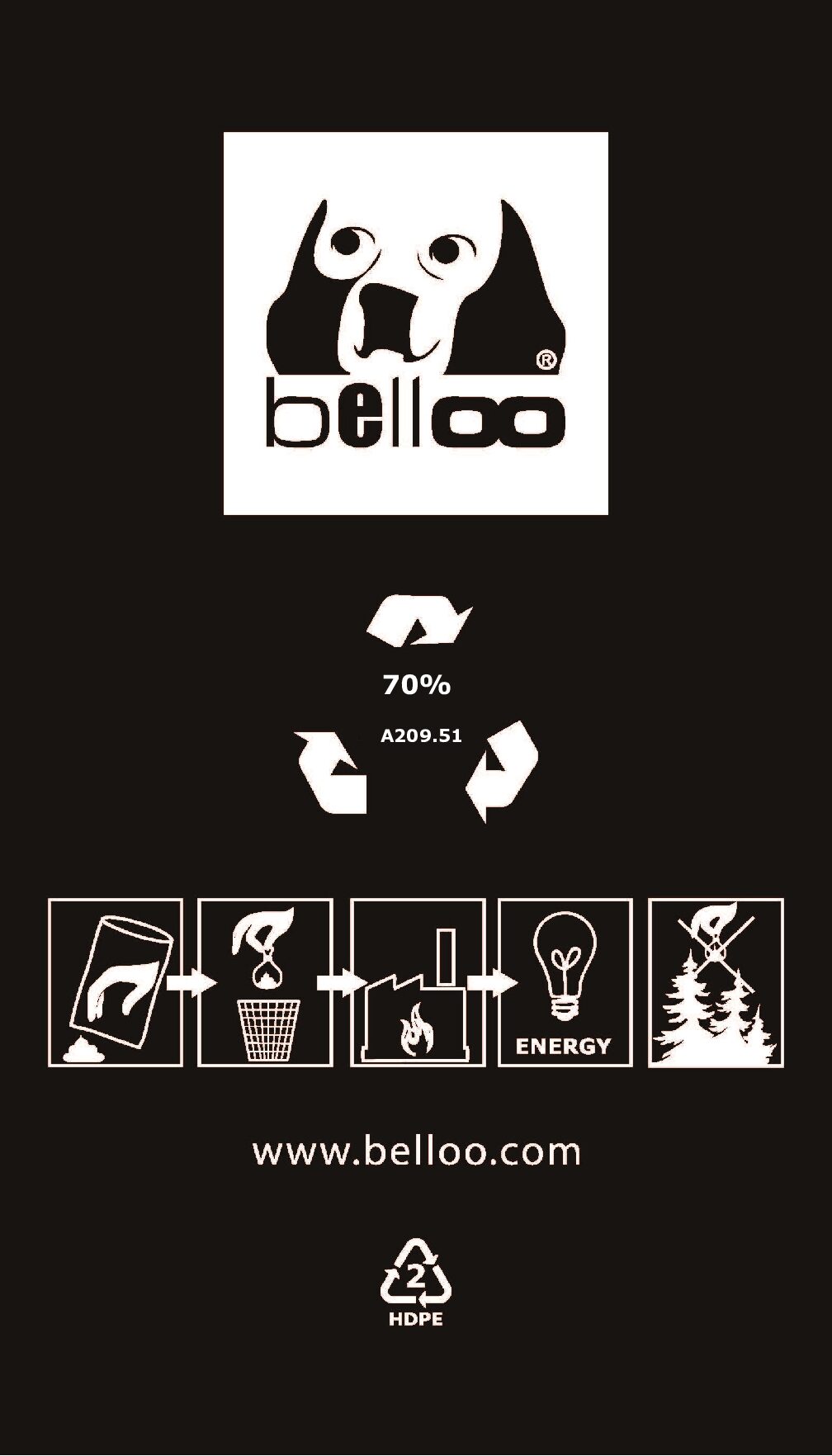 Hondenpoepzakjes Recycle 70%