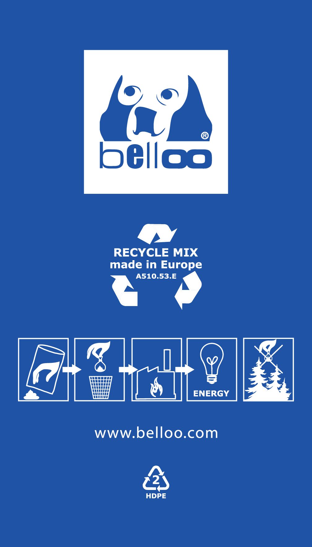 Diverse kleuren hondenpoepzakjes Recycle mix