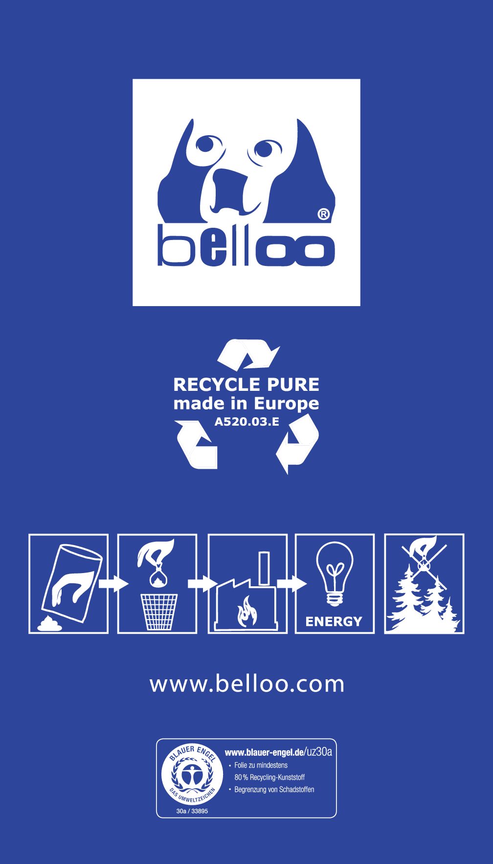 Diverse kleuren hondenpoepzakjes Recycle Pure